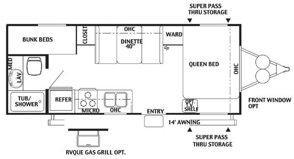 Salem by Forest River Travel Travel Trailer M 23-BH